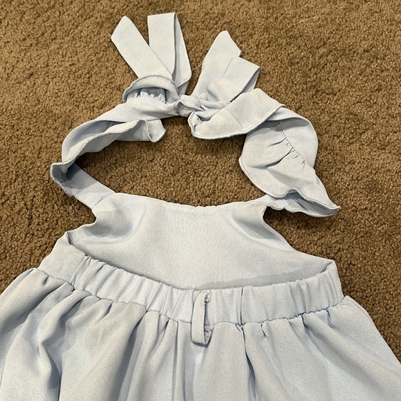 Light Blue Halter Dress - Picture 3 of 3